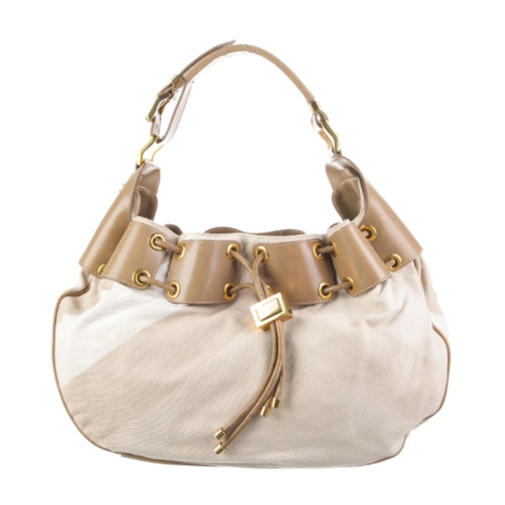 BURBERRY Canvas Warrior Hobo